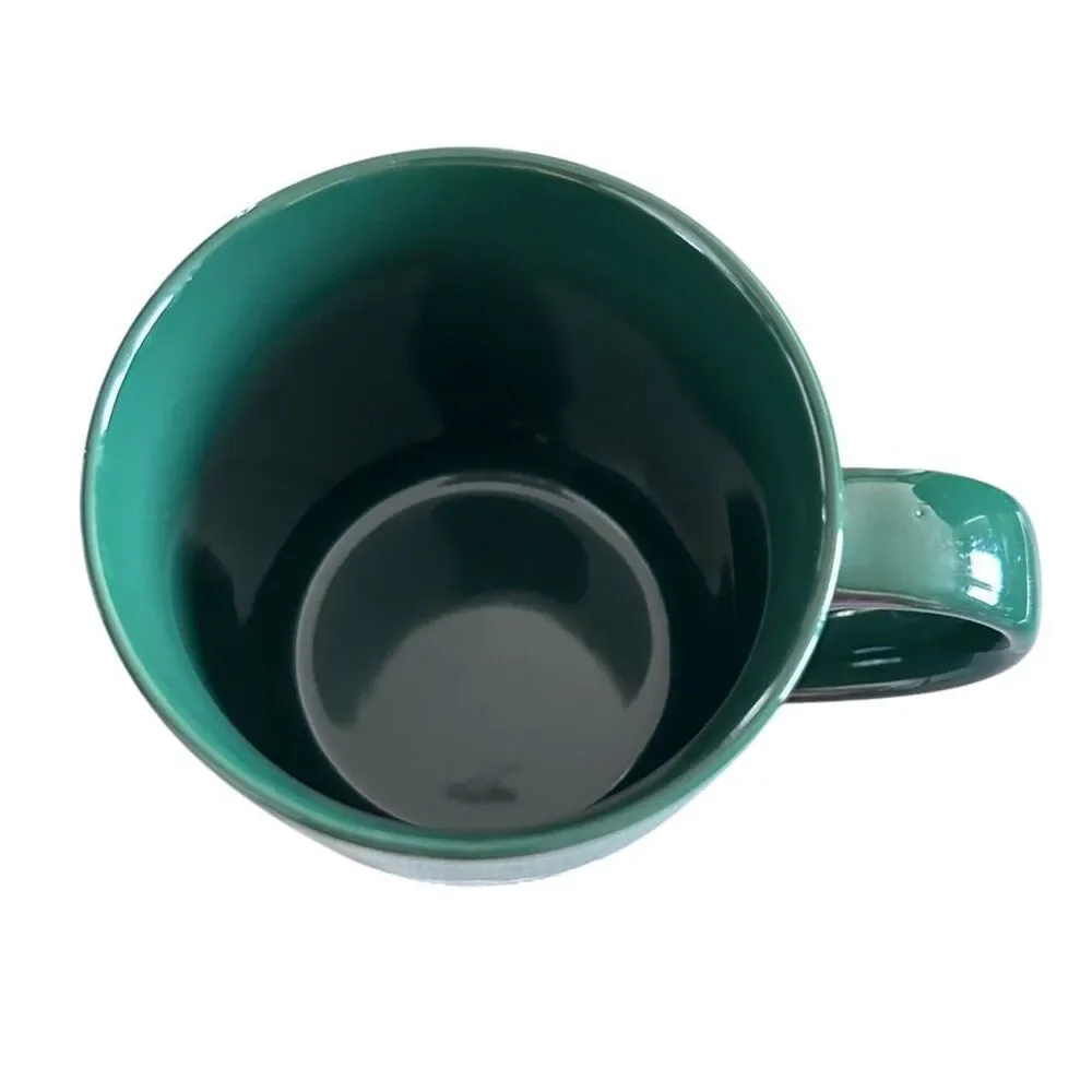 Starbucks Cup 2020 Dark Green Swirl Mermaid Logo Ceramic Coffee Mug - 12oz  ***I